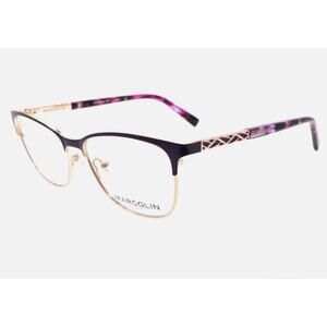 New Marcolin MA5026 082 Women's Eyeglasses Frames Cat Eye 52-15-140 Matte Violet